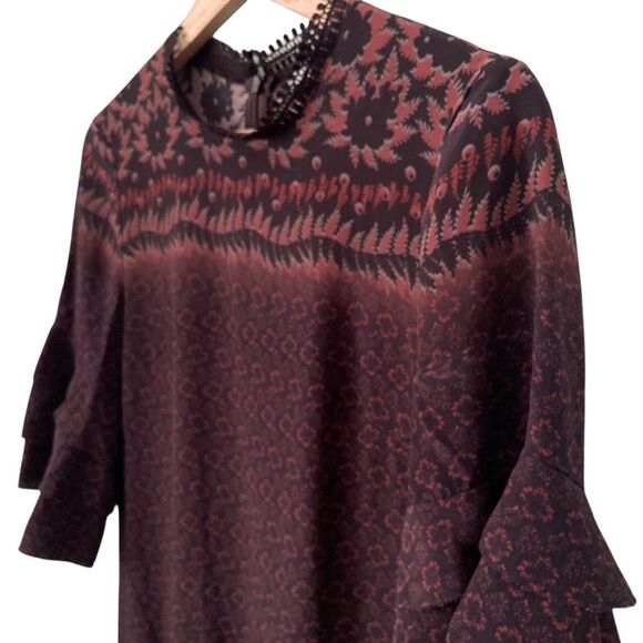 All Saints Rayen Anokhi Silk Dress in Size Small - Picture 8 of 12